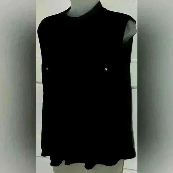 Destiny 101 Flowy Mock Neck Sleeveless Top Size Large - Picture 2 of 3